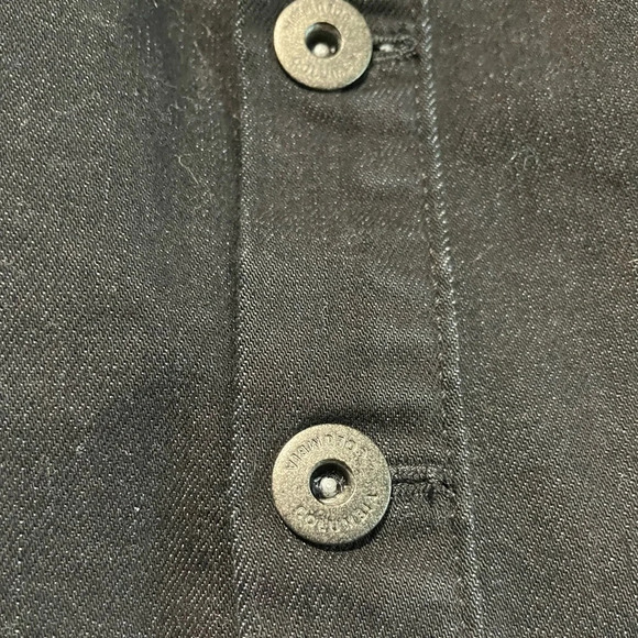 Columbia  Women’s Black Denim Button-Front Skirt - Size 8 - Picture 10 of 12